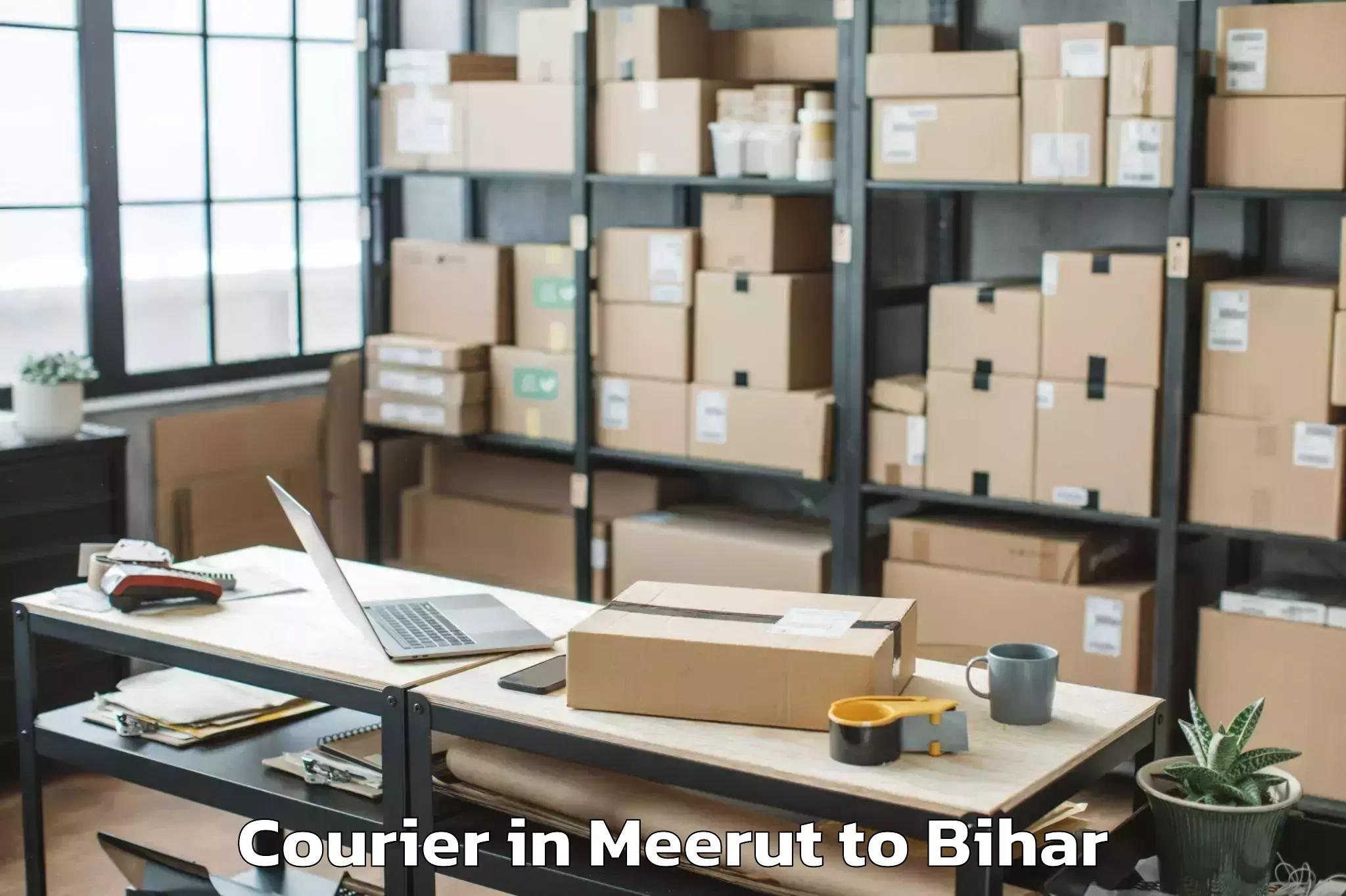 Comprehensive Meerut to Marhowrah Courier